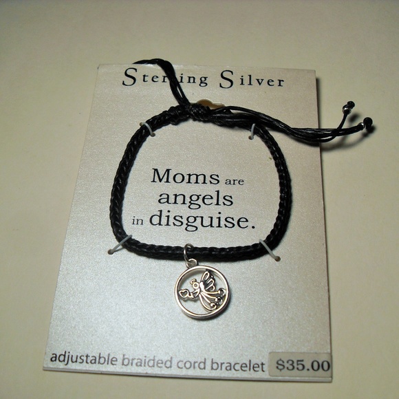 Moms are Angels in Disguise Sterling Bracelet, NWT - Picture 2 of 3